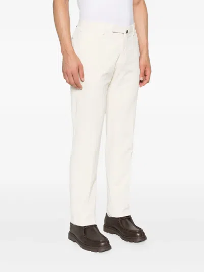 Incotex Trousers With Back Pockets And Belt Loops In Neutral