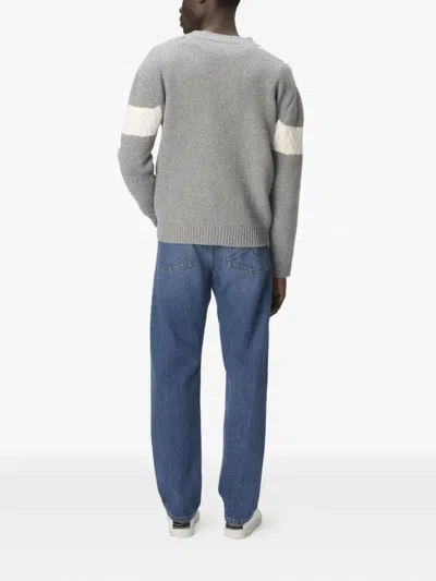 Missoni V-neck Patchwork Knit Cardigan In Gray