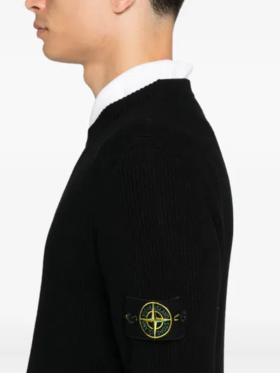 Stone Island 5100045 Light Rws Geelong Wool In Black