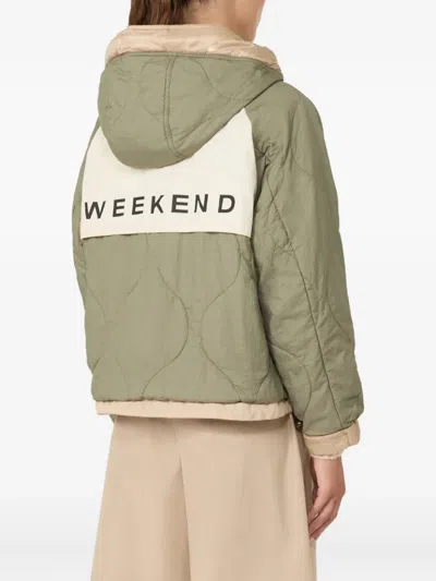 Weekend Max Mara Reversible Water-repellent Canvas Windbreaker In Neutral