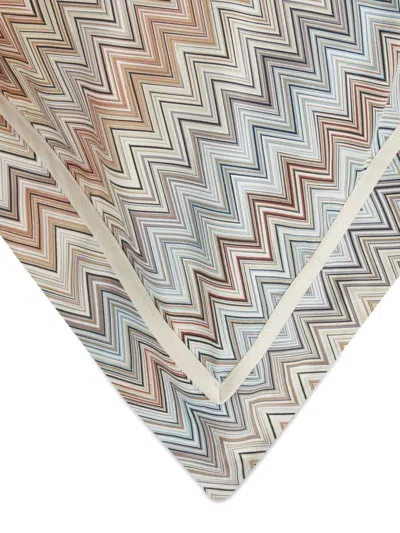 Missoni Zig-zag Patterned Bedding Set In Neutral