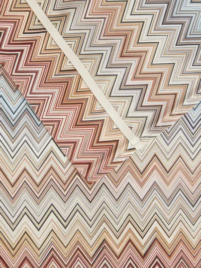 Missoni Zig-zag Patterned Bedding Set In Neutral