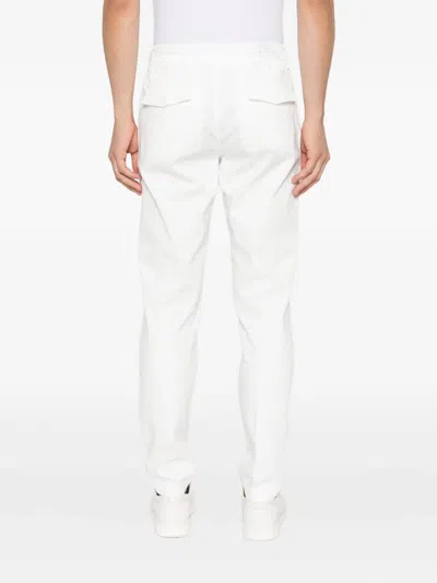 抽绳棉混纺直筒裤