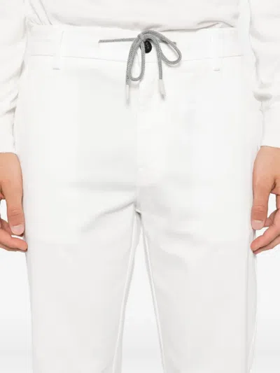 抽绳棉混纺直筒裤