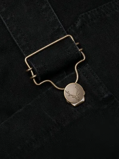 South2 West8 Canvas Pocket Overalls In Black