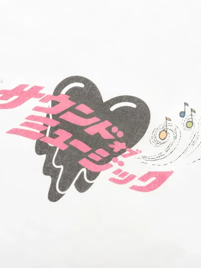 Emotionally Unavailable Graphic-print Long-sleeve T-shirt In White