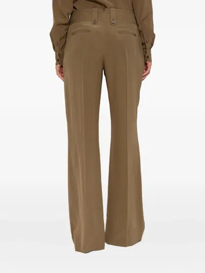 Tom Ford Pleated Trousers In Brown