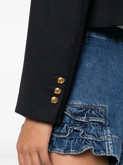 P.a.r.o.s.h Liliuxy Button-fastening Cropped Jacket In Black