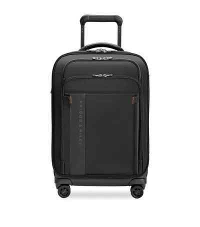 Briggs & Riley Zdx Essential 22-inch Expandable Carry-on Spinner Suitcase In Black