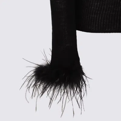 Blumarine Sweaters Blacks And Greys In Black