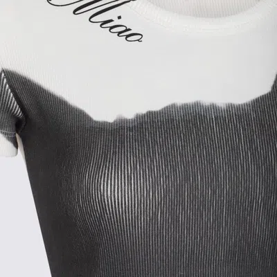 Blumarine White And Black T-shirt In Multi