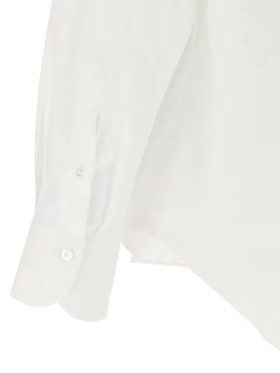 Finamore 1925 Timeless White Button-down Shirt With Structured Collar In White