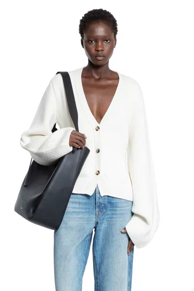 Khaite Scarlet Cashmere Cardigan In White