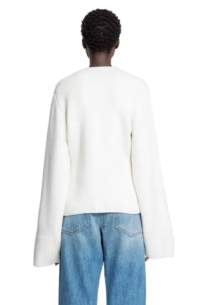 Khaite Scarlet Cashmere Cardigan In White