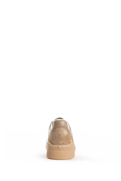 Valentino Upvillage Low-top Suede Sneakers In Brown