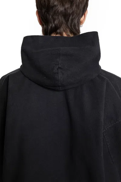 Balenciaga Hooded Zip-up Jacket For Men In Black