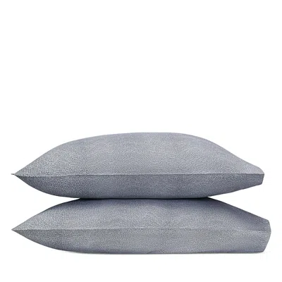 Matouk Jasper King Pillowcase, Pair In Gray