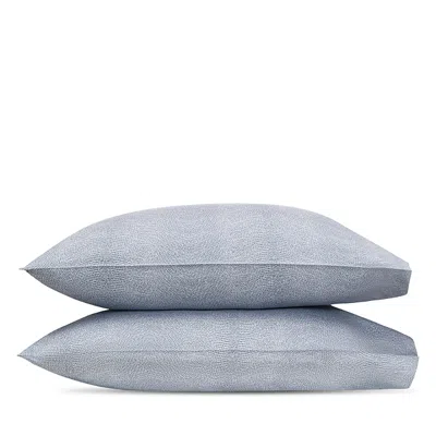 Matouk Jasper King Pillowcase, Pair In Blue