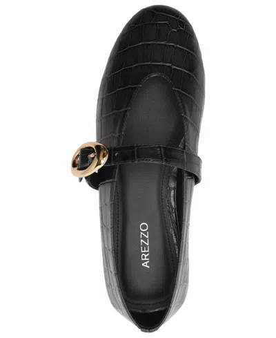 Arezzo Women's Erica Round Toe Ballet Flats In Black