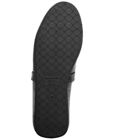 Arezzo Women's Erica Round Toe Ballet Flats In Black