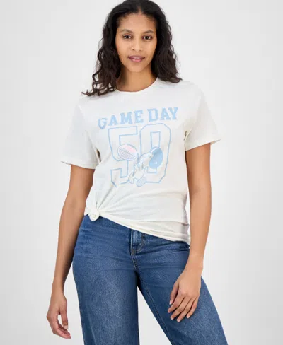Grayson Threads, The Label Juniors' Snoopy Game Day T-shirt In White