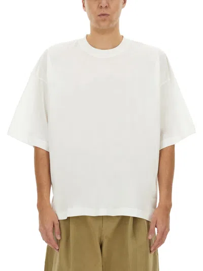 Studio Nicholson Basic Round Neck Short Sleeve T-shirt In White