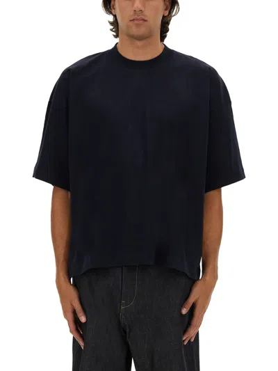 Studio Nicholson Solaris Short Sleeves Sweater In Blue