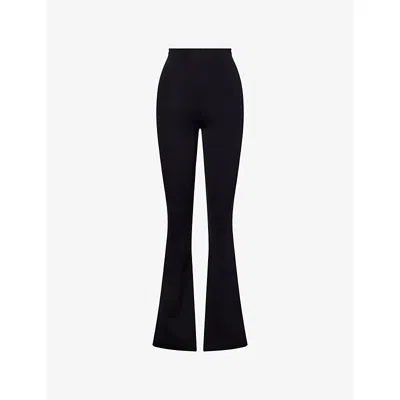 Commando Womens Black Neoprene Stretch-woven Leggings In Black