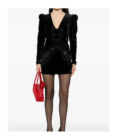 Alessandra Rich Dresses Black In Black