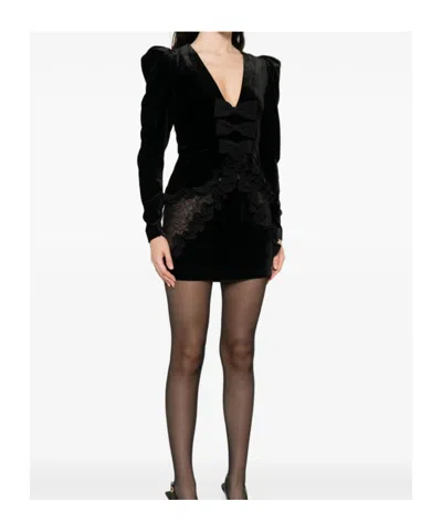 Alessandra Rich Dresses Black In Black