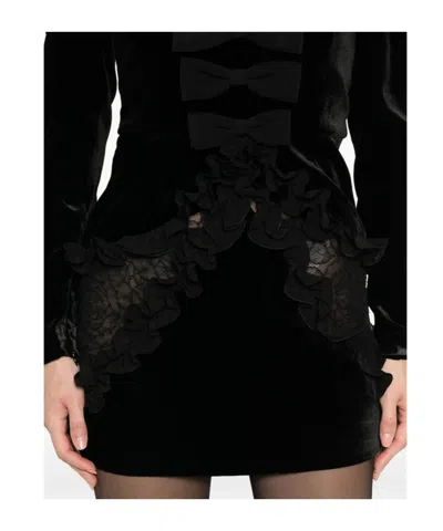 Alessandra Rich Dresses Black In Black