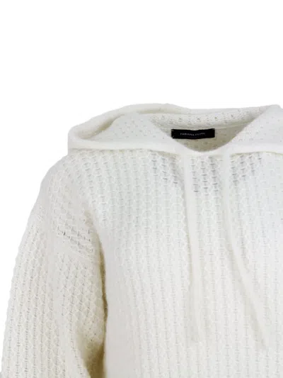 Fabiana Filippi Platinum Hoodie In White