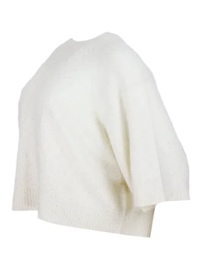 Fabiana Filippi Sequin-embellished Jumper In White