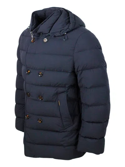Moorer Down Jacket In Blue