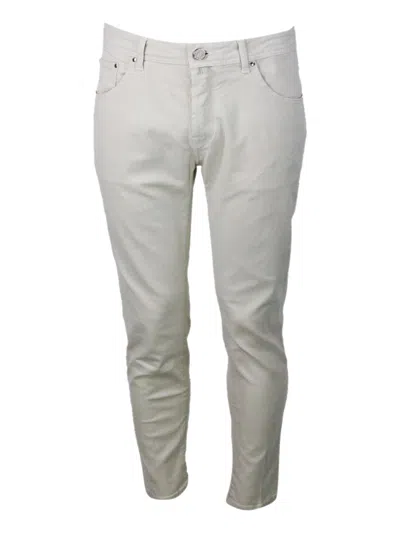 Jacob Cohen White Cotton Trousers In White