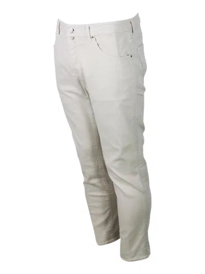 Jacob Cohen White Cotton Trousers In White
