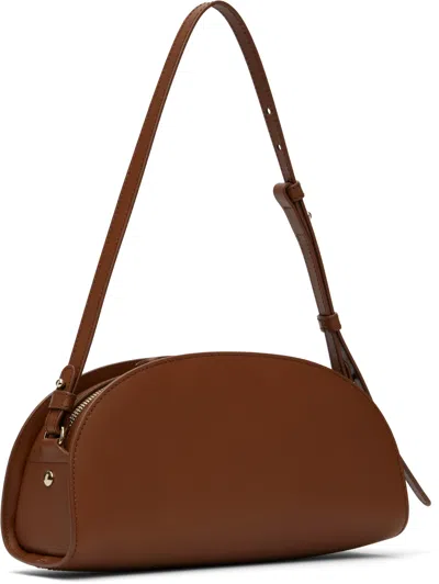 Apc Brown Demi-lune Baguette Bag In Brown