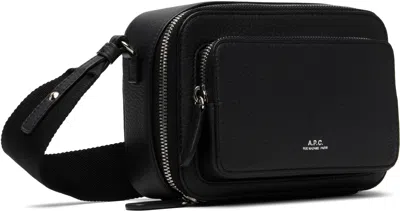 Apc A.p.c. Sofo Crossbody - Leather - Black In Black
