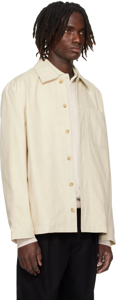 Apc Beige Jeffray Jacket In Neutral