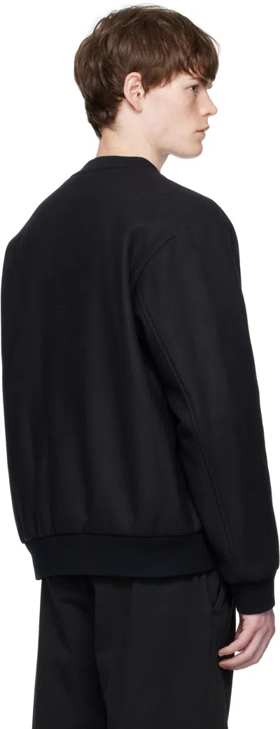 Apc Navy Micka Bomber Jacket In Black