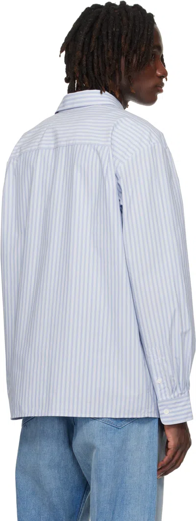 Apc A.p.c. Striped Long In Blue