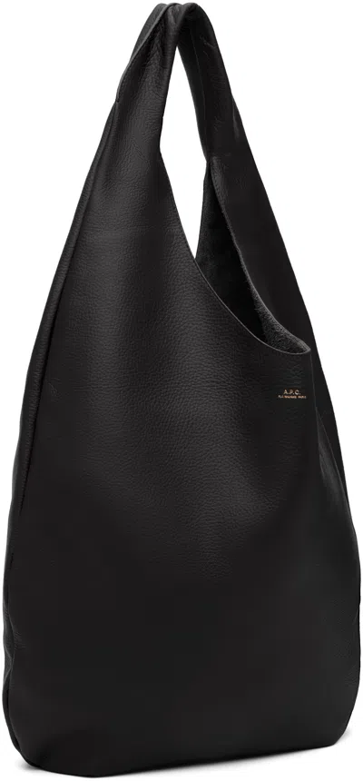 Apc A.p.c. Le Neige Shoulder Bag - Leather - Black In Black