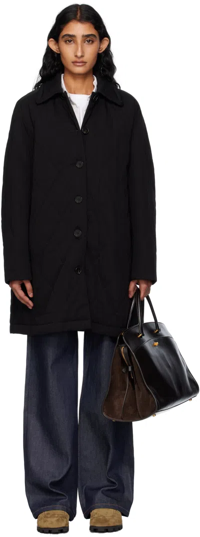 Apc Black Malia Coat In Black