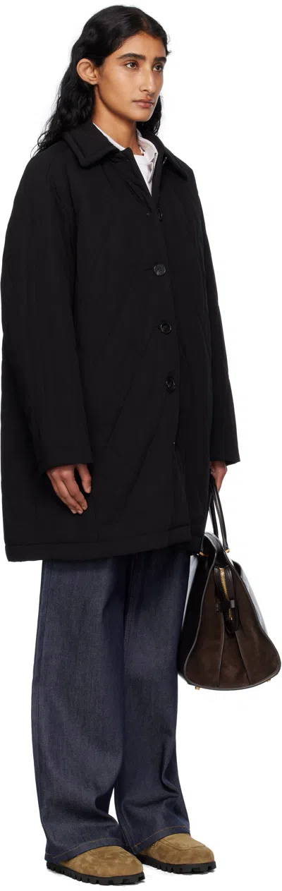 Apc Black Malia Coat In Black