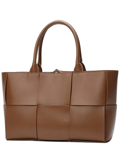 Tiffany & Fred Paris Woven Smooth Leather Tote