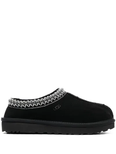 Ugg 40mm Tazz Shearling Platform Loafers In Black