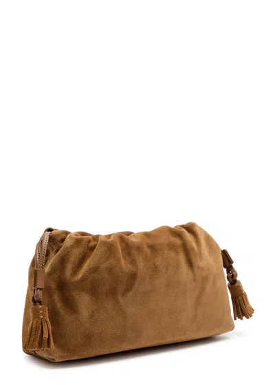 Veronica Beard Small Stash Crossbody Bag In Brown