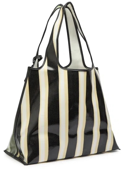 3.1 Phillip Lim Dual Stripe Mini Market Tote In Green