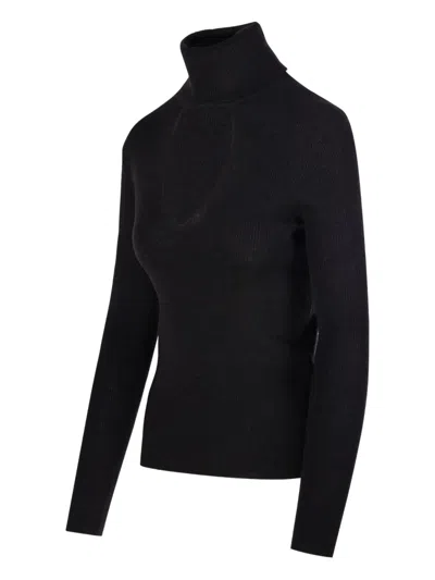 P.a.r.o.s.h Leila Ribbed Sweater In Blue