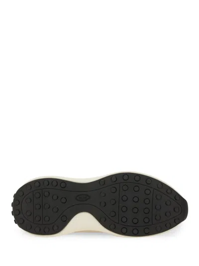 Tod's Fabric And Suede Sneaker In Sand